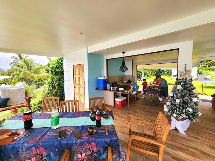 Duplex En Bord De Mer Fare Tahitea Pension Taputapuapea Экстерьер фото