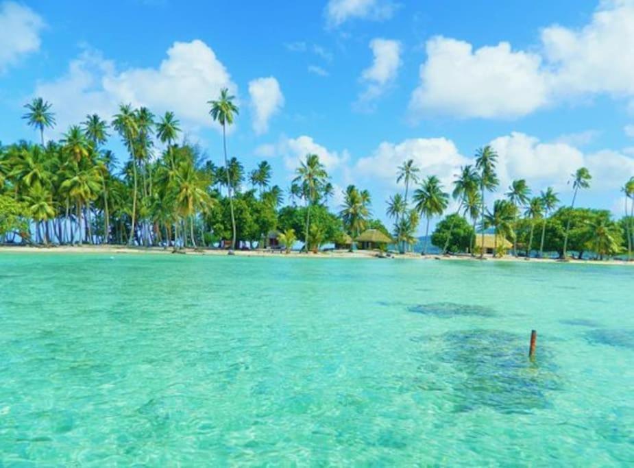 Duplex En Bord De Mer Fare Tahitea Pension Taputapuapea Экстерьер фото