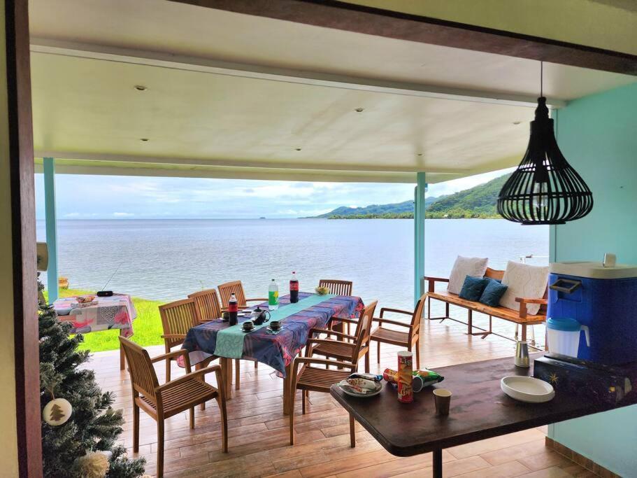 Duplex En Bord De Mer Fare Tahitea Pension Taputapuapea Экстерьер фото