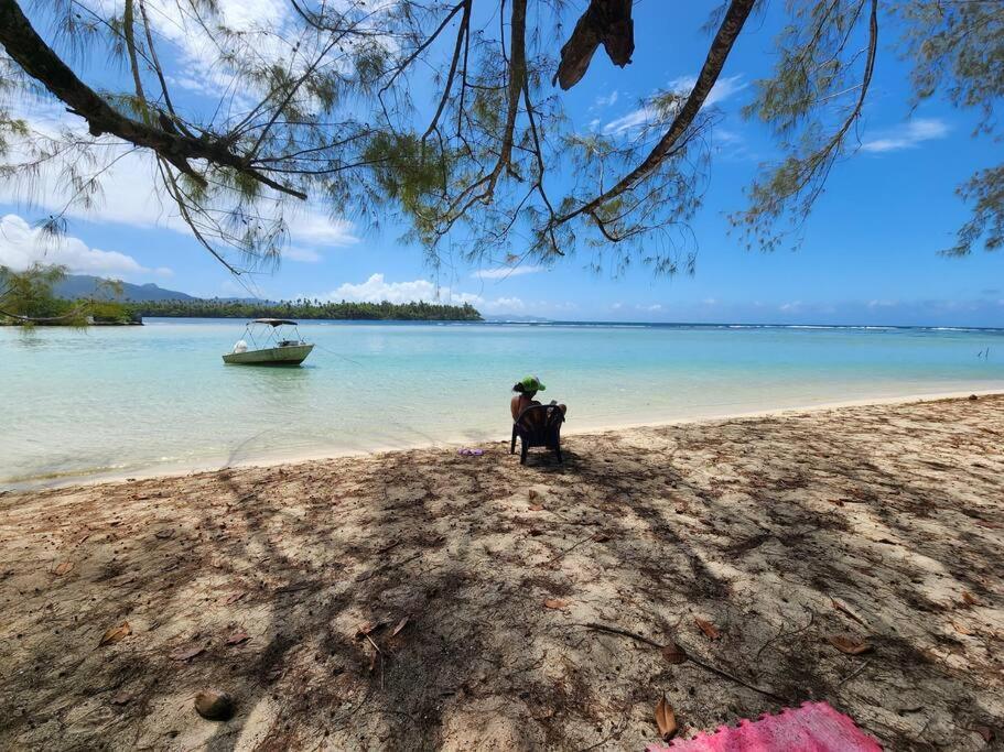 Duplex En Bord De Mer Fare Tahitea Pension Taputapuapea Экстерьер фото